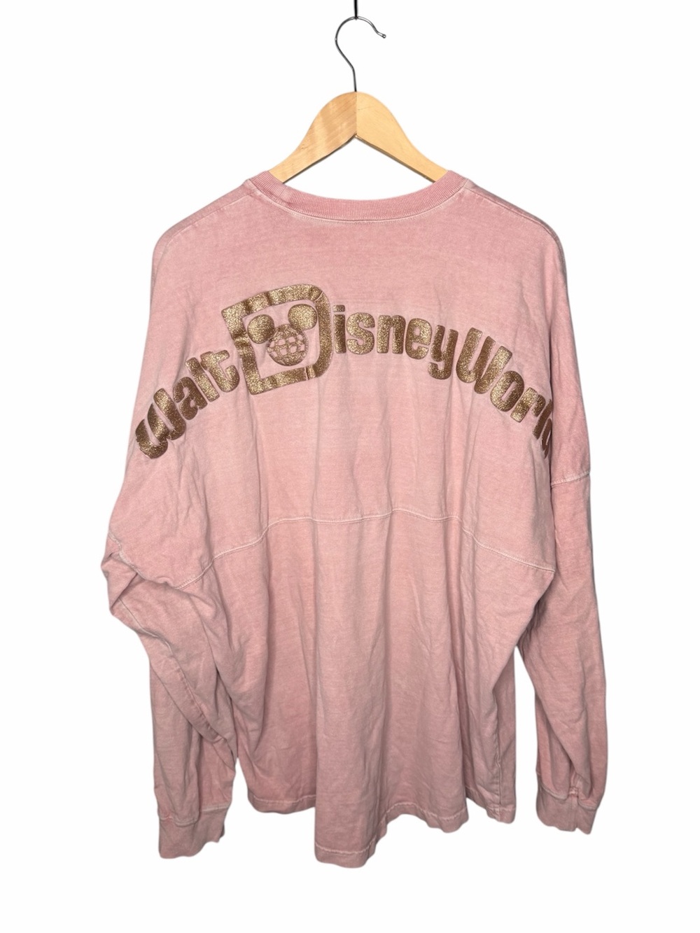 Disney Spirit Jersey Faded Rose Gold Glitter